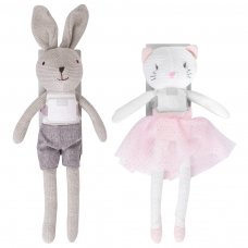 FS848: Knitted Bunny & Cat Toy